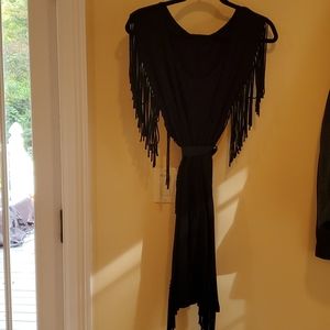 Black Fringe Dress